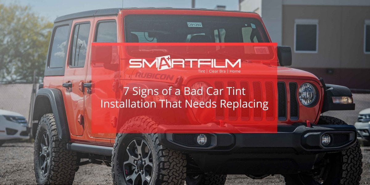 car tint installation