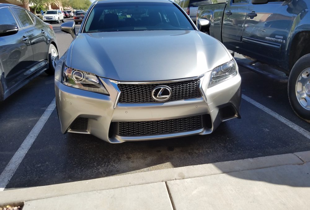 Silver Lexus Clear Bra Silver Lexus Clear Bra